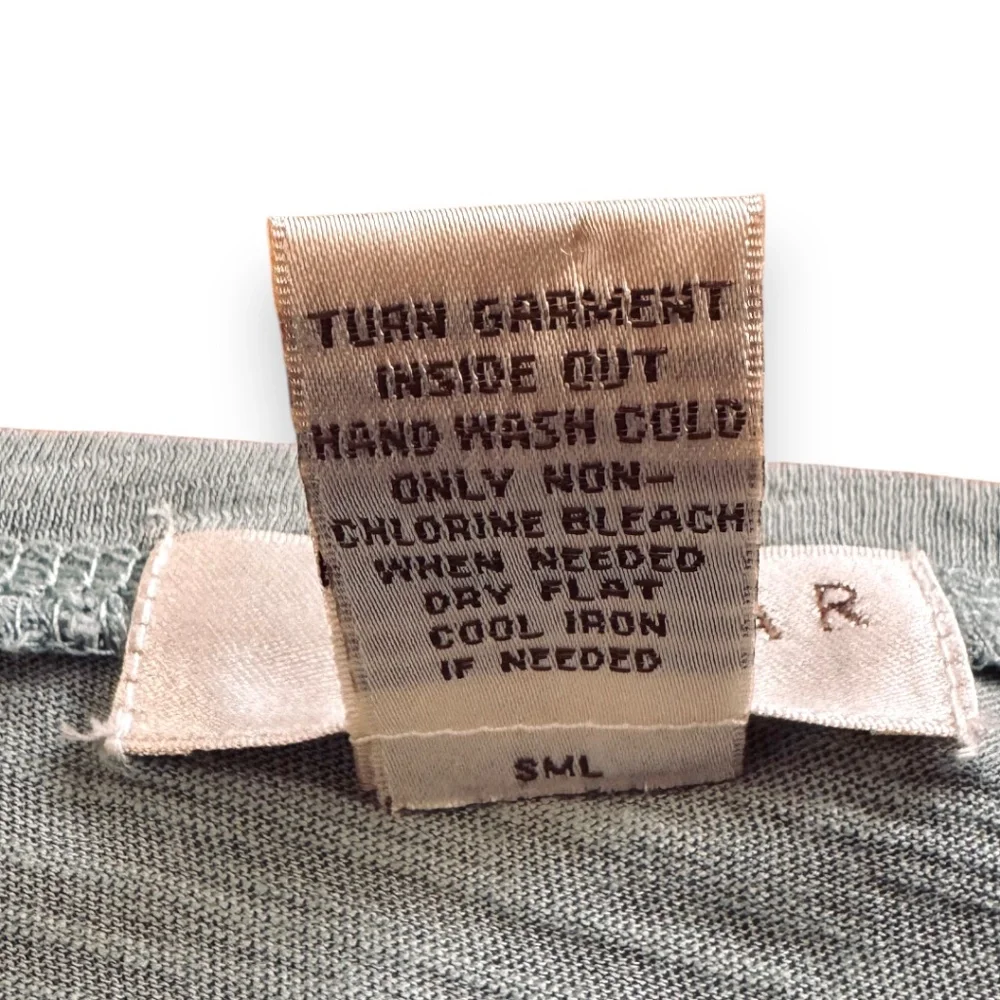 Kenar Sage Green Slub Knit V-Neck T-Shirt Size S - Picture 5 of 5